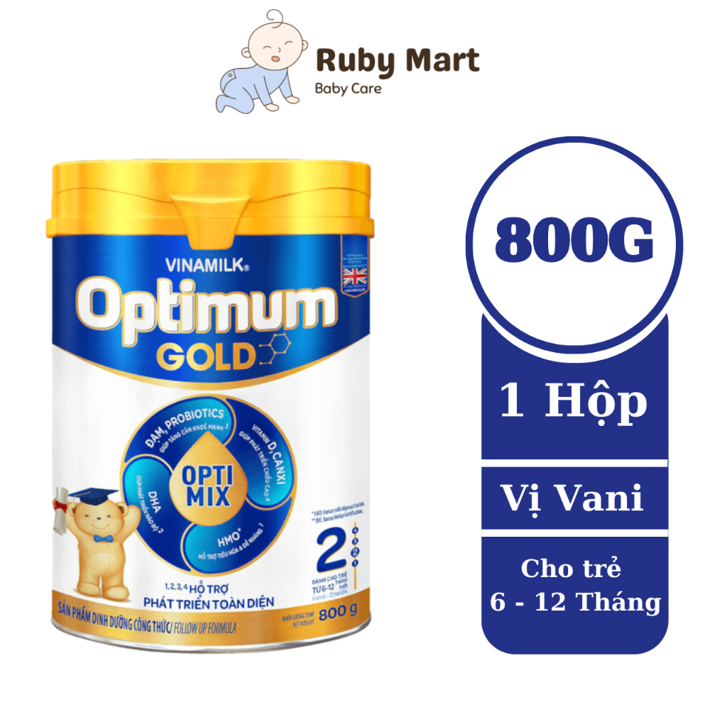 Date 7 25 Sữa Bột Optimum Gold 2 - lon 800g Cho Trẻ Từ 6 - 12 Tháng Tuổi