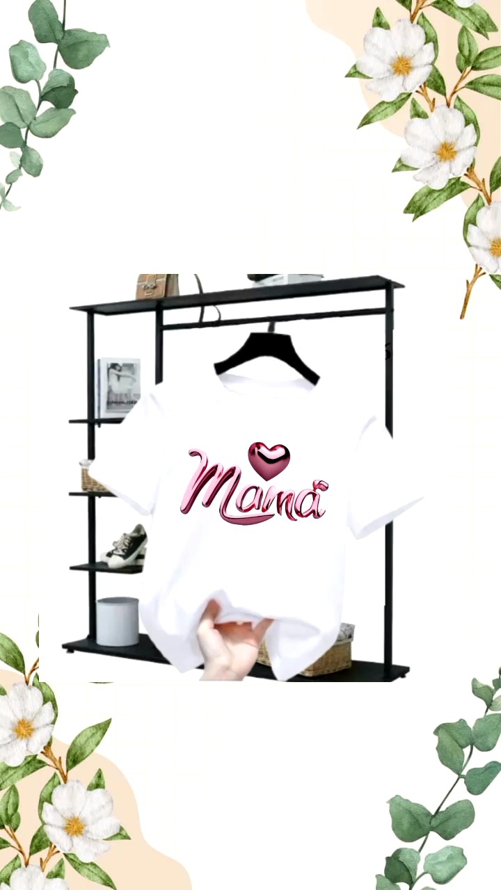 Kaos Oblong Anak Cewek Motif Love Mama Kaos Distro Cewek Lengan Pendek 2-12 Tahun