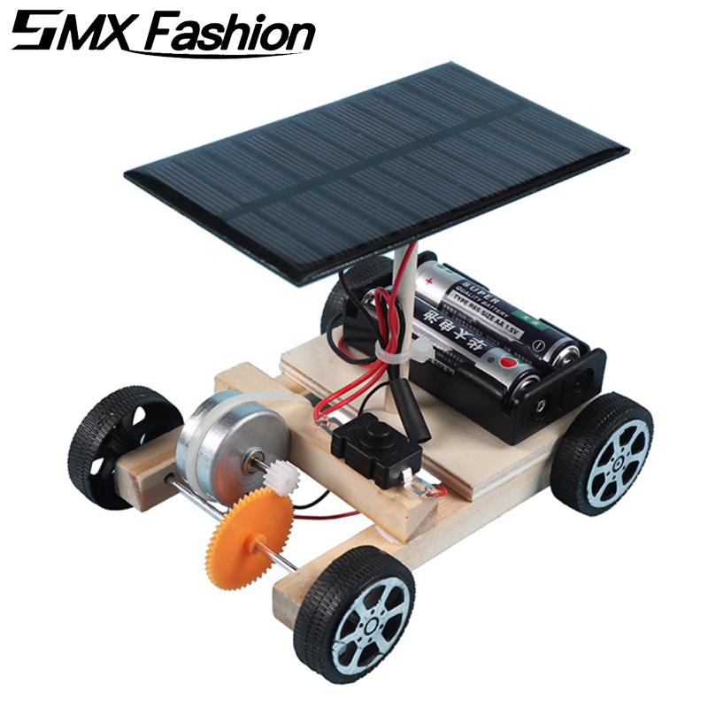 Solar Car Toys Robot Kit Diy Assemble Toy Set Solar Powered Car Kit