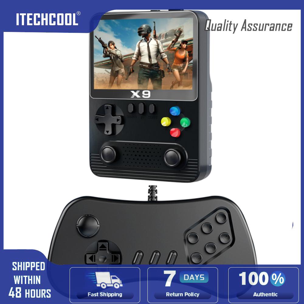 [NEW]X9 Portable Game Console 2000mAh/6000mAh 3.5in IPS Screen Mini Video Game Machine with 32G Card Dual 3D Joystick for PSP ราคา 926 บาท*ส่งฟรี
