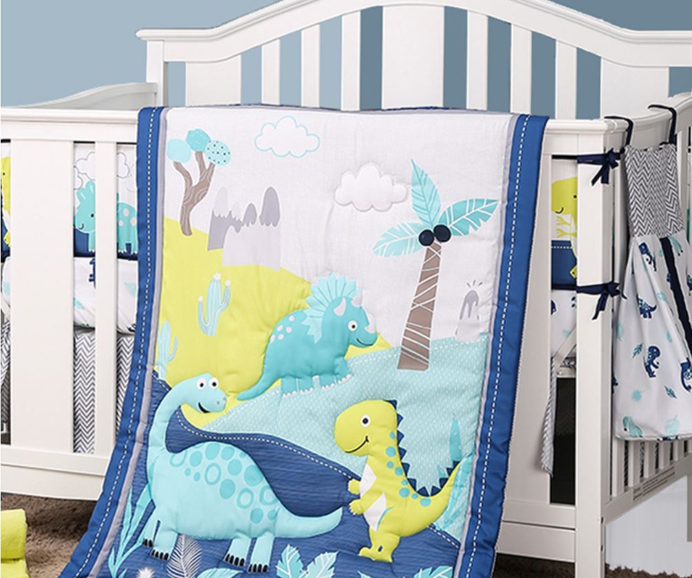 cot bedding and curtains