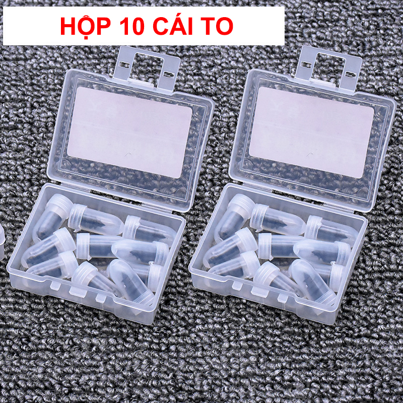 Hộp 10 đinh Vít có keo vá lốp xe cấp tốc Lốp không ruột Xe Máy/Xe Hơi