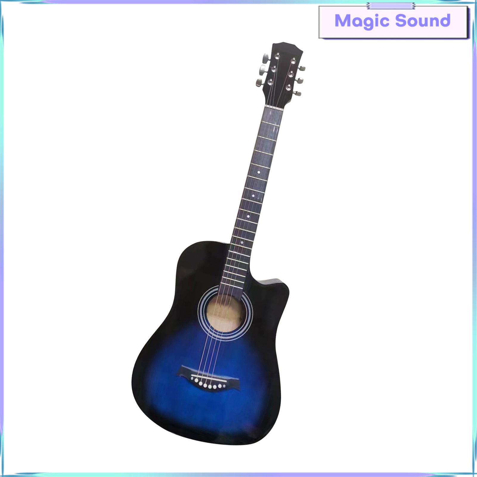Âm thanh kỳ diệu 38 ''người mới bắt đầu âm nhạc Acoustic ghi ta cổ điển 6 dây đàn guitar dễ dàng để tìm hiểu dây đồng cho người lớn nam nữ thanh thiếu niên mới bắt đầu