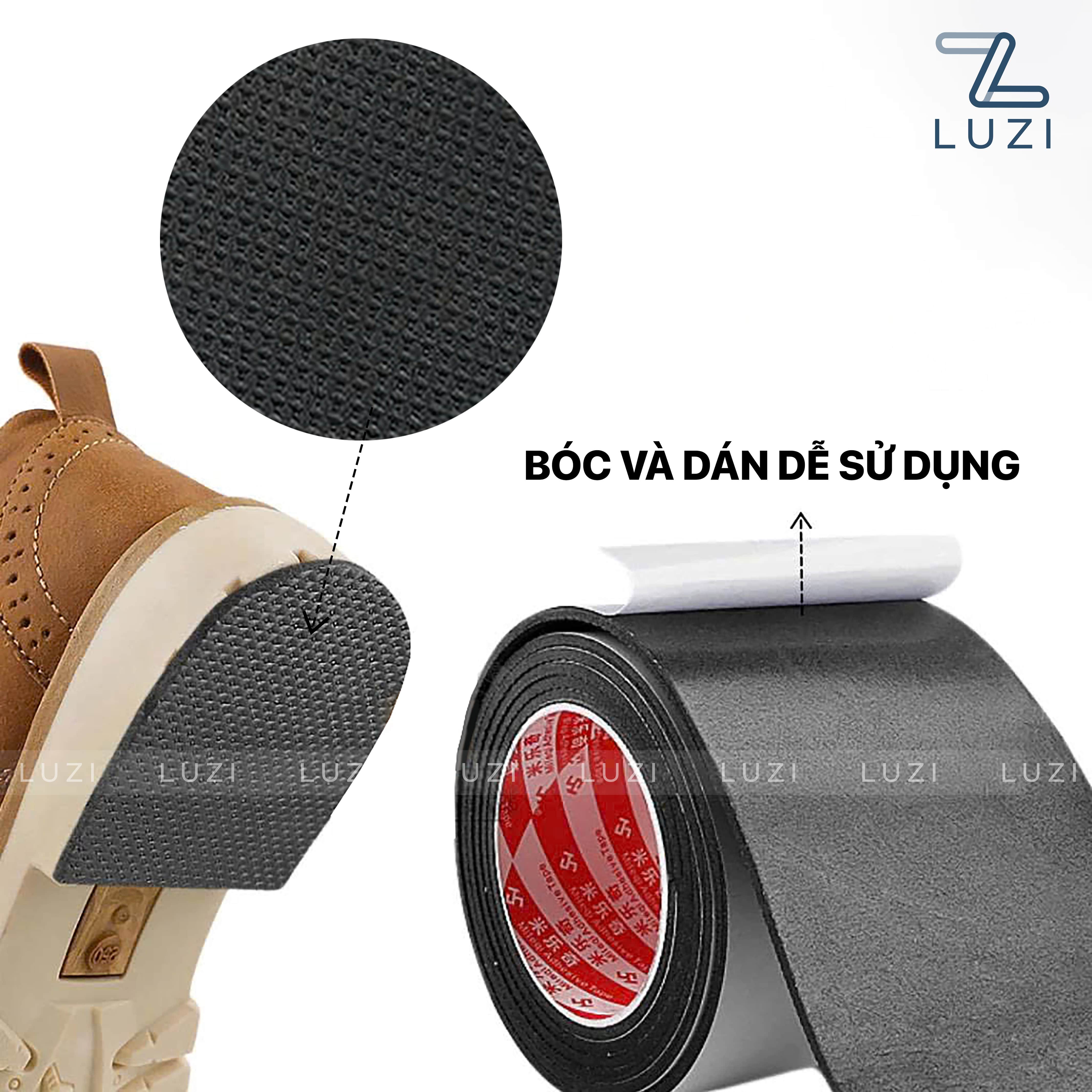 Miếng dán đế giày chống mài mòn, Miếng đệm cao su chống trơn trượt bảo vệ gót giày PK_12