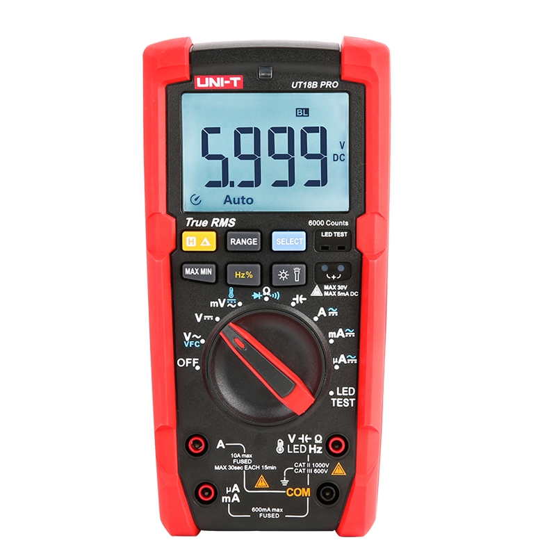 UNI-T UT15B PRO/UT17B PRO/UT18B PRO 1000V True RMS Digital Multimeter AC DC Voltage Current Resistance Capacitance Tester ราคา 1,235 บาท*ส่งฟรี