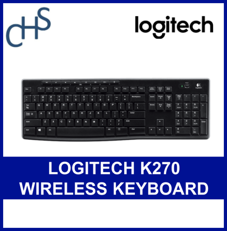 Logitech K270 Wireless Keyboard USB Compatible with Windows XP Vista 7 8 10 3 Year SG Warranty Singapore