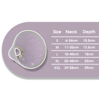 HamshMoc Lightweight Cat Cone Collar Adjustable Anti-Lick Dog Elizabethan Collar Recovery Anti Bite Wound Healing After Surgery For Pets