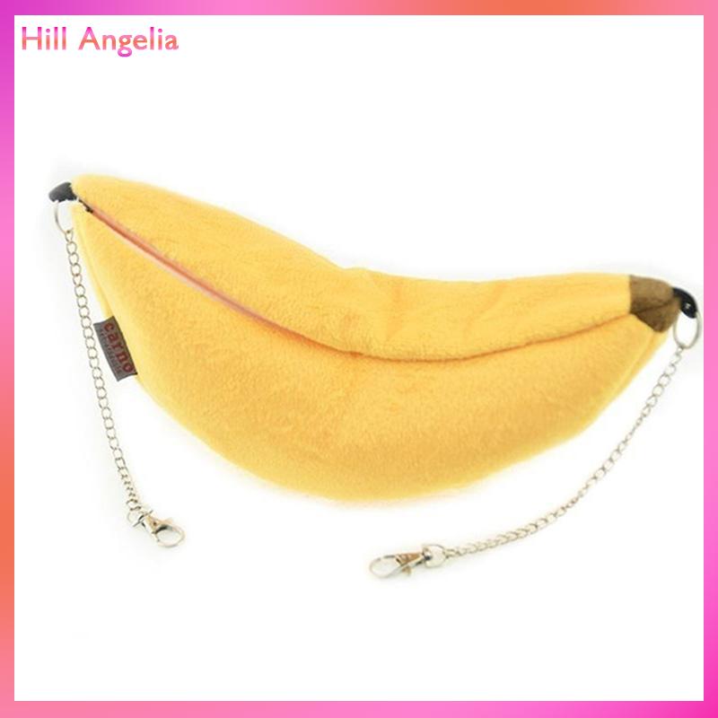 [Hill Angelia] Cangfenlu Tổ Bông Cho Chuột Hamster Nhà Hình Quả Chuối Võng Giường Tầng Giường Nhà Đồ Chơi Lồng - 3