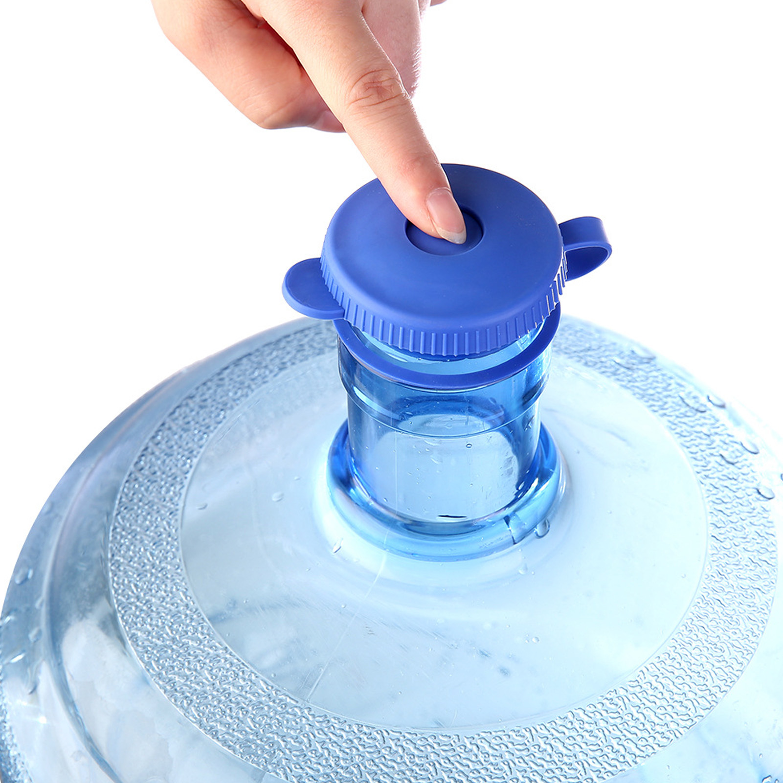 Chai nước vung nồi thay thế dùng cho thực phẩm Silicone bảo vệ môi trường 5 gallon nước Jug cap dễ dàng để sử dụng con dấu cho Jar