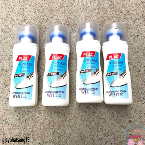 Chai xịt trắng giày PLAC có đầu cọ tẩy trắng giày lọ tẩy ố giày dép - nước tẩy trắng giày dép túi xá