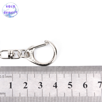 🔥EQ18 Beauty 10 chiếc móc khóa bạc bóng tự làm móc khóa vòng tách vòng móc khóa ngắn