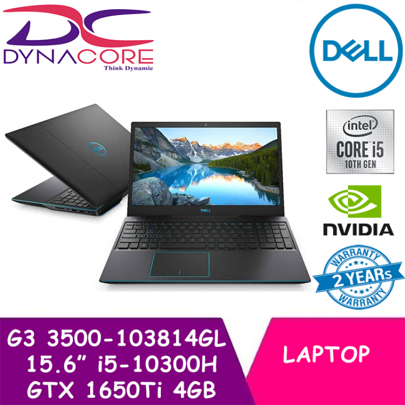 【CHAT TO GET 3% OFF】【DELIVERY IN 24 HOURS】 DYNACORE - DELL G3 3500-103814GL 15.6 INTEL CORE i5-10300H | 8GB | 1TB+256GB SSD | GTX 1650Ti 4GB | WIN 10