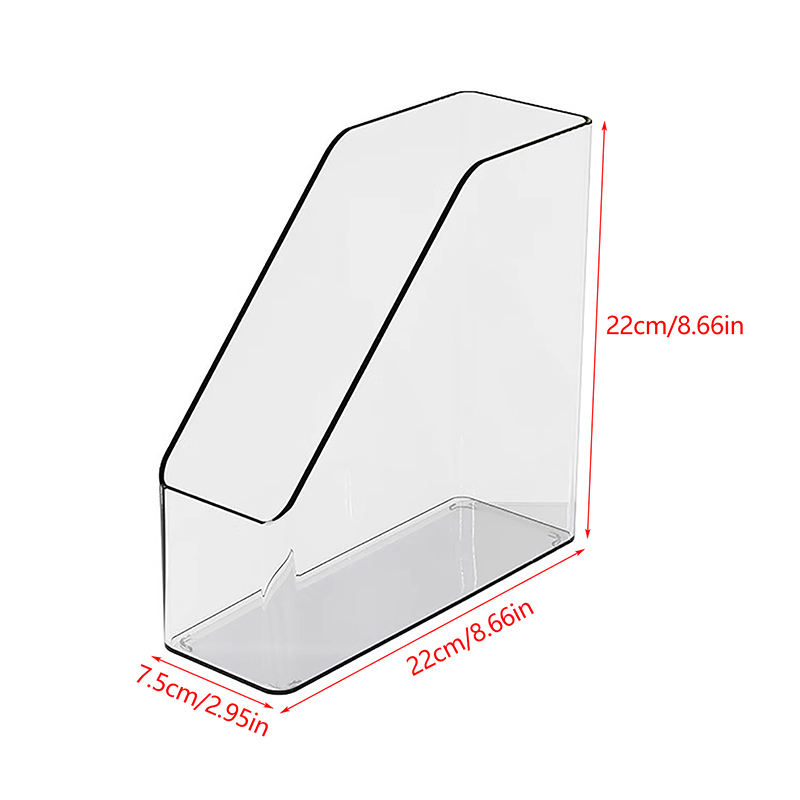 AGBBG Trong Suốt Acrylic Bookends Đứng Kệ Sách Máy Tính Để Bàn Trang Trí Lưu Trữ Giá Bookend Cuốn Sá