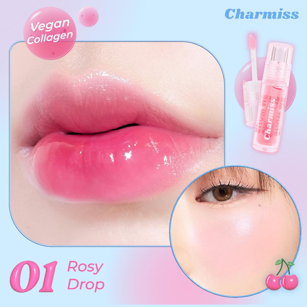 Son dưỡng làm bóng màu tự nhiên Charmiss Juicy Drop Thái Lan