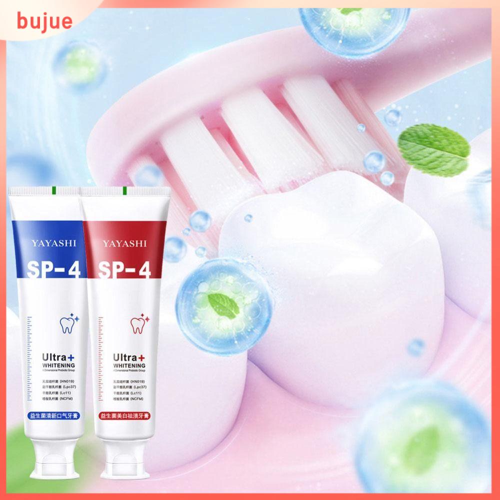 BUJUE Tăng cường răng Sửa chữa răng Làm Trắng Răng Loại bỏ mảng bám vết bẩn sâu Làm sáng da SP-4 Kem đánh răng Probiotic Hơi thở tươi mát