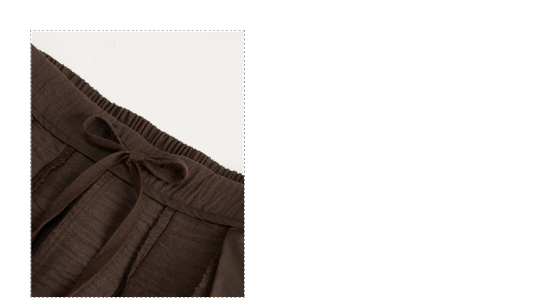 Giordano Women Half elastic waist wide leg crinkle pants Free Shipping 18415902 · v2