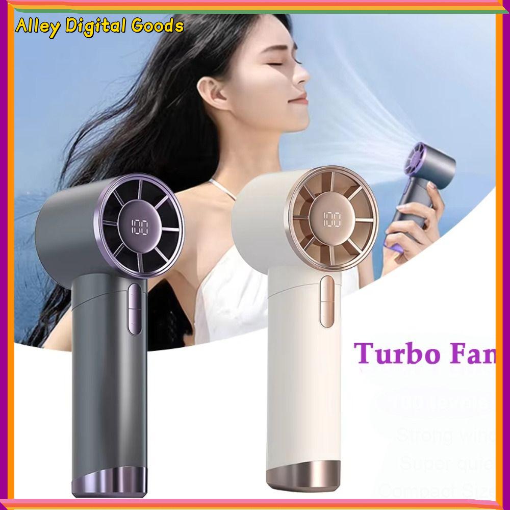 MYTHIS Di động Quạt cầm tay Turbo Có thể sạc lại qua USB Quạt bỏ túi Mùa hè Máy làm mát không khí Quạt điện dành cho du lịch ngoài trời