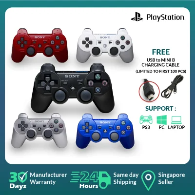 [Local Seller] Sony Playstation 3 Wireless Bluetooth Controller Joystick -Free Singpost Normal Mail-