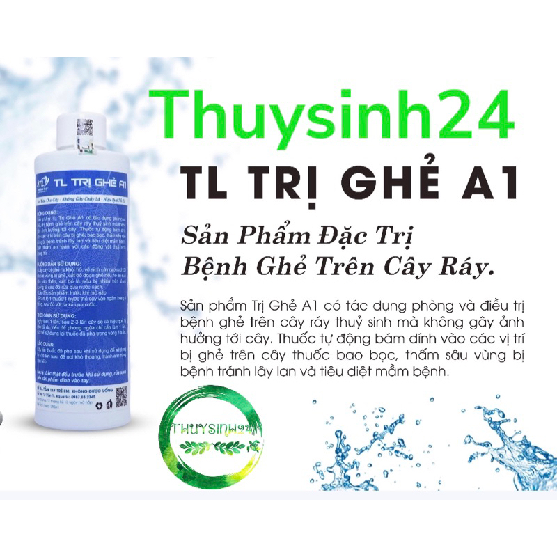 Dung dịch Trị Ghẻ A1 TL Total Life | cho cây thuỷ sinh | phòng và hạn chế cây thối thân T doctor