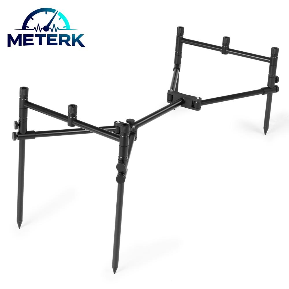 Meterk Rod Pod Holder fangzi ที่ถอดออกได้ตกปลา Rod Stand Buzz Bar Pole Rest หัวพับผู้ถือ Rod ตกปลาพร้อมกระเป๋า ราคา 2,738 บาท*ส่งฟรี