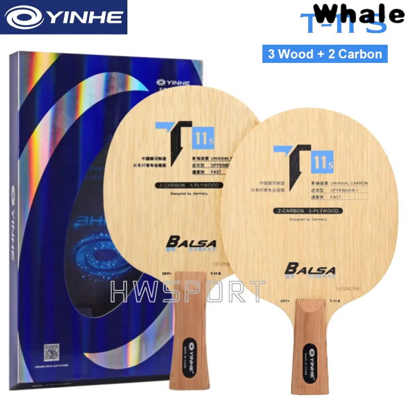 Hot YINHE T11S Table Tennis Blade Super Lightweight Ping Pong Blade 5 Wood 2 Carbon Offensive 72G