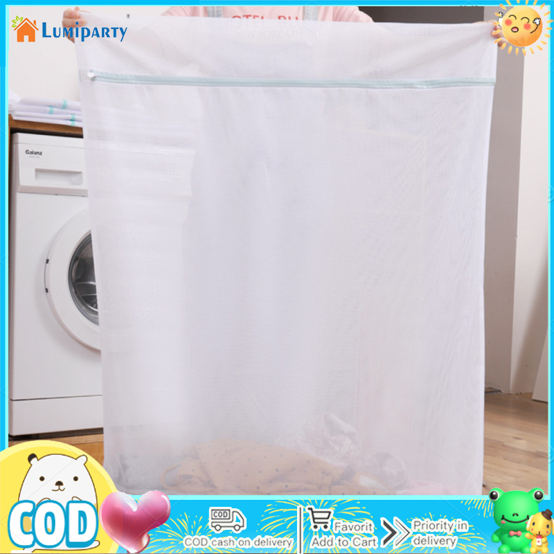 Local delivery Thickened Laundry Bags With Zipper Extra Large Laundry Net For Curtains Coats Sweaters Pillows Carpets Towels ราคา 83 บาท*ส่งฟรี