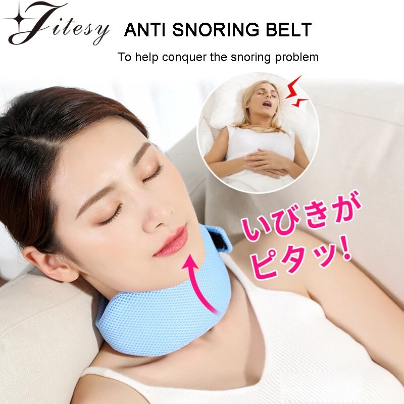Anti Snore Chin Strap For Men Women Adjustable Stop Snoring Sleep Neck Brace Anti Apnea Jaw Solution Sleep Support Sleeping Care ราคา 216 บาท*ส่งฟรี