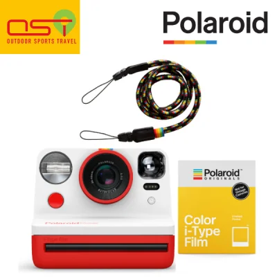 Polaroid Now Bundle (Polaroid Now + i-Type Colour Film + Rainbow Strap)