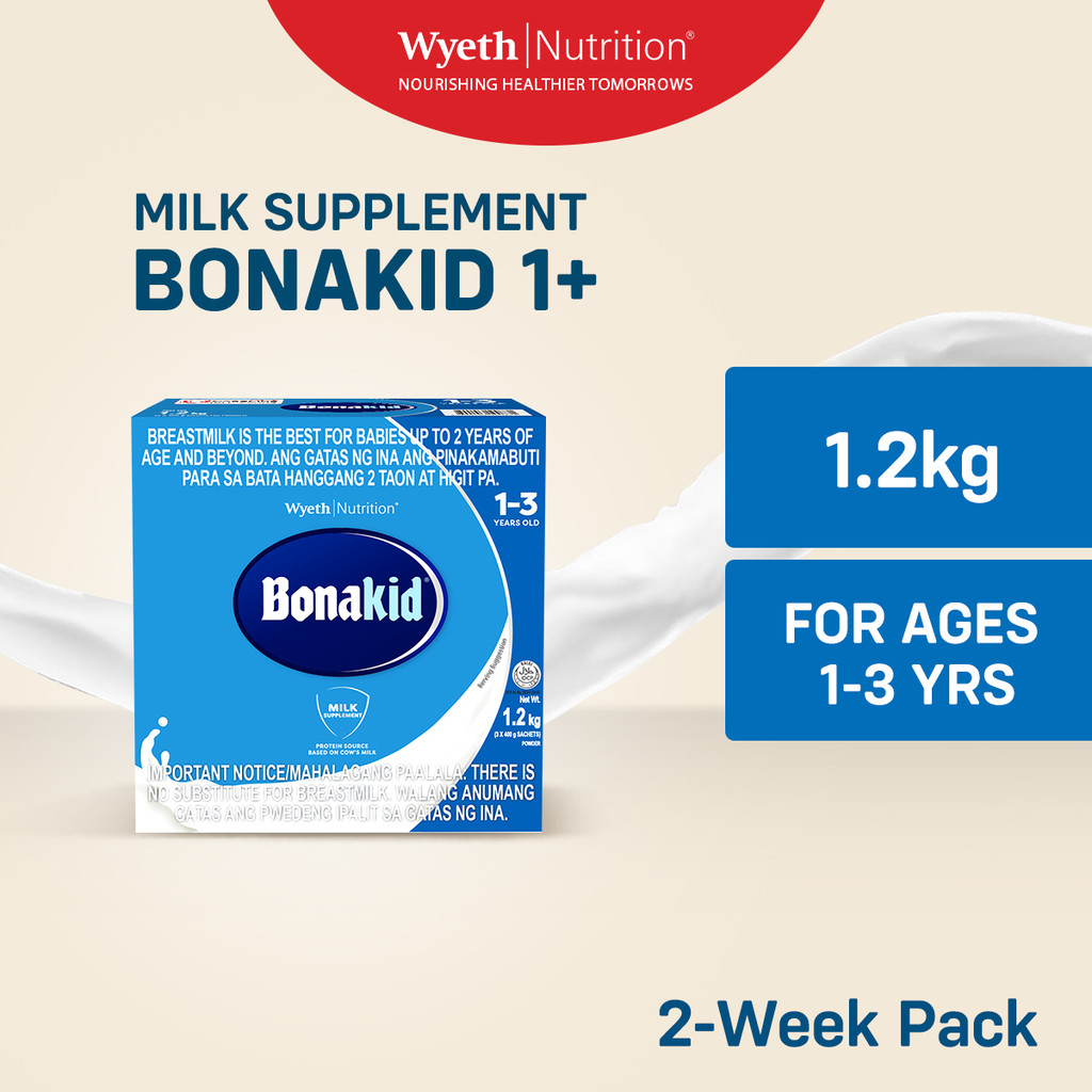 BONAKID 1+ Stage Three Milk Supplement Powder for Children 1 to 3 Years Old 1.2kg
