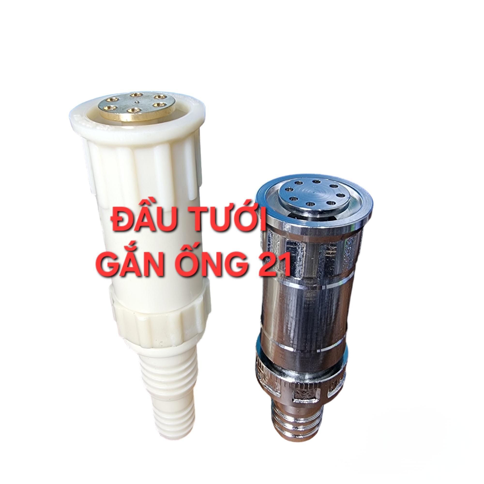 Gắn ống 21mm - đầu bec xa gần, phun mưa dùng tưới cây và xịt chuồng trại gắn ống 21mm