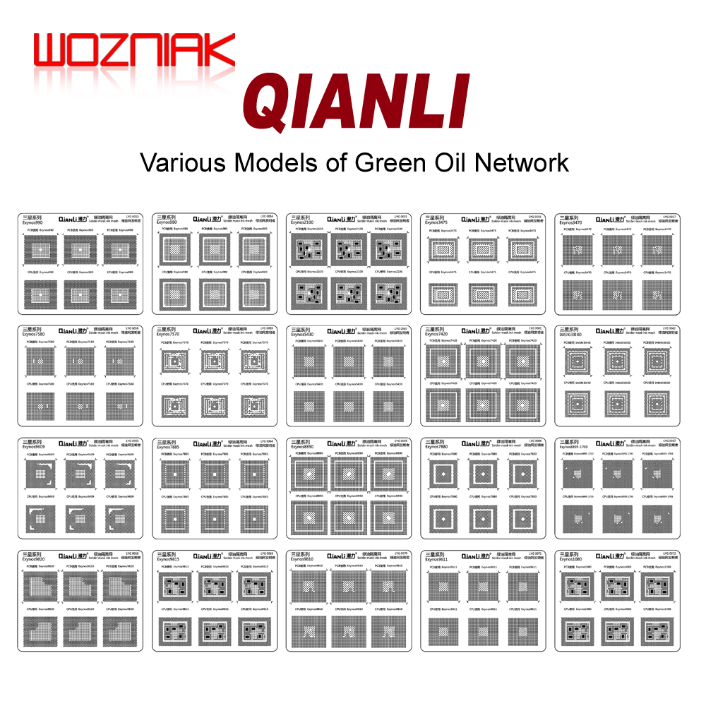 【In-Stock】 QIANLI Green Isolation Network Solder Link Mesh CPU Green Net For Qualcomm MTK HIS
