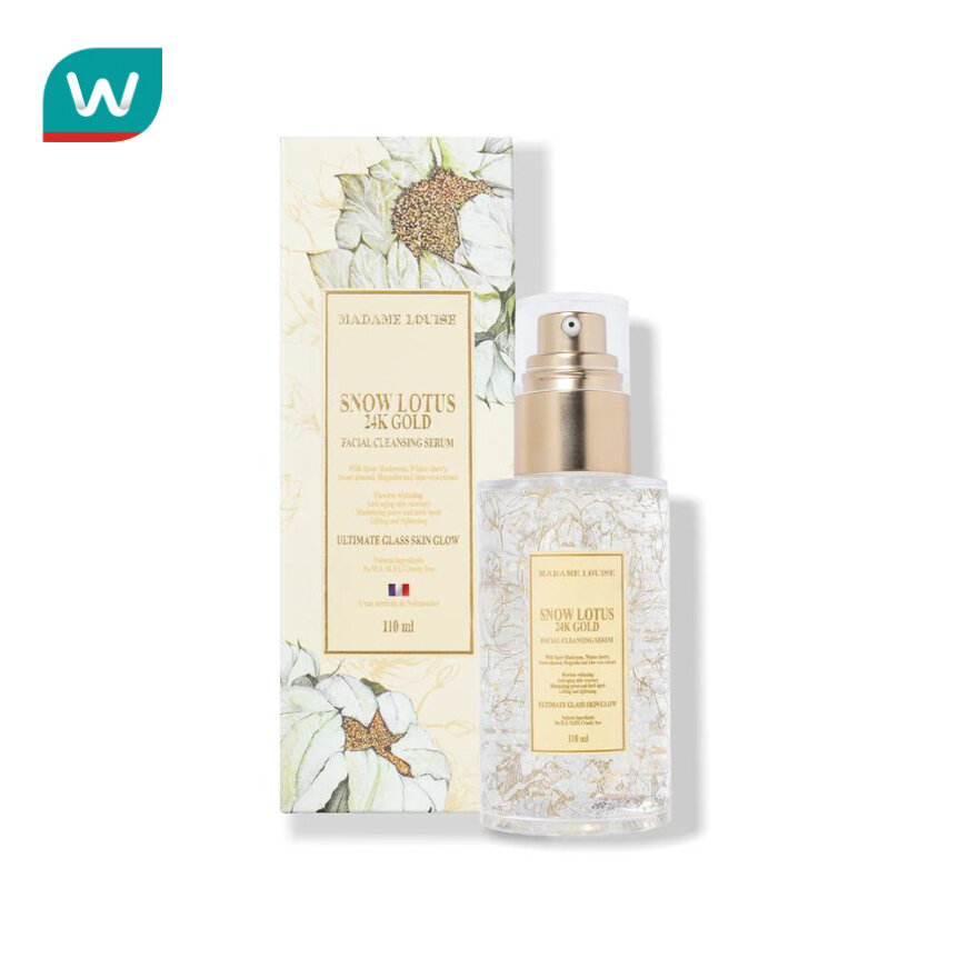Madame Louise Snow Lotus 24K Gold Facial Cleansing Serum 110 ml. ราคา 890 บาท*ส่งฟรี