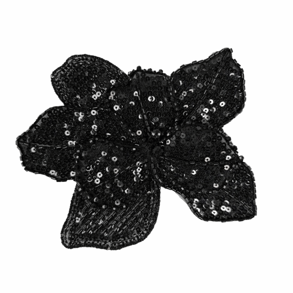 GLOSSTEN Three-dimensional Flower Colorful Beaded Sequins Solid Color DIY Clothing Clothing Decorative Applique Decoration Lace Sequin Studded Clothing Corsage Cloth