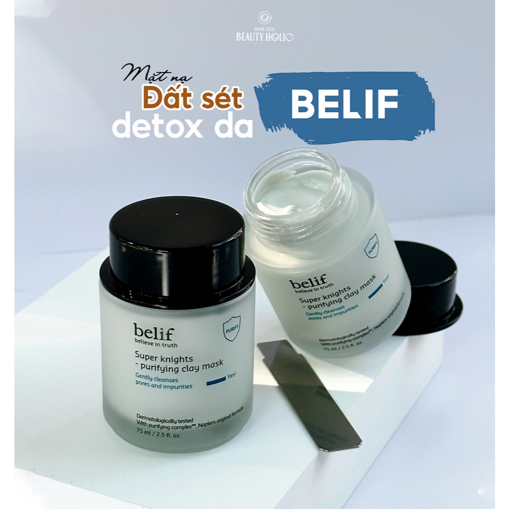 Mặt nạ đất sét làm sạch BELIF SUPER KNIGHTS PURIFYING CLAY MASK - SẢN PHẨM CHẤT LƯỢNG CAO, ĐƯỢC YÊU THÍCH SĂN ĐÓN TRÊN THỊ TRƯỜNG HIỆN NAY, HÀNG ĐẢM BẢO DÙNG SIÊU THÍCH MỜI KHÁCH YÊU TRẢI NGHIỆM