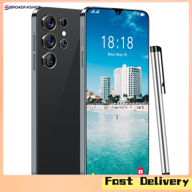 Broadfashion S23 Smartphone 7.3-Inch Hd Full Screen 5g Fingerprint Face Recognition Hd Camera Smart Cellphone (8+256gb) ราคา 2,577 บาท*ส่งฟรี