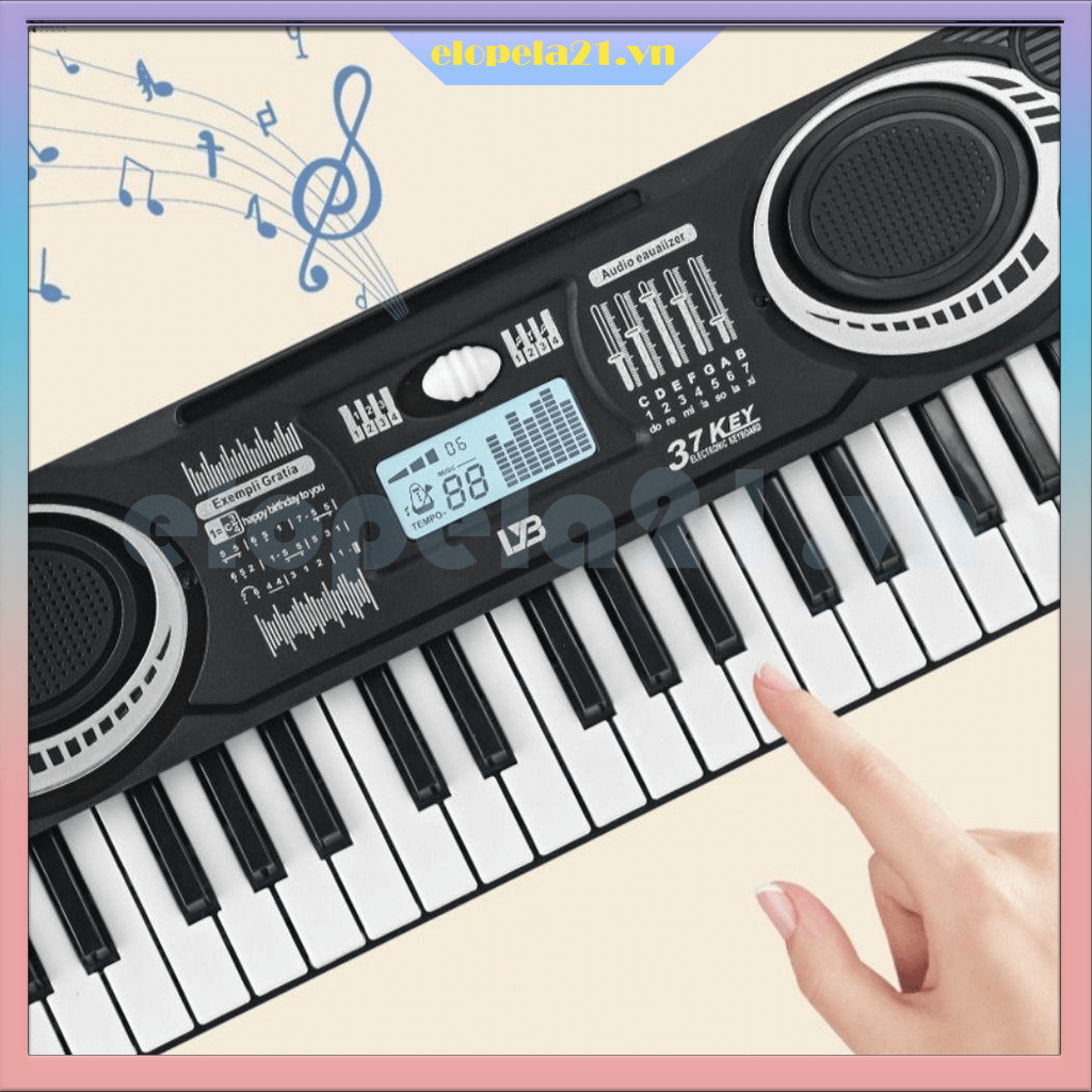 Leota 37 Phím Đồ Chơi Bàn Phím Đàn Piano, Hồng Giáo Dục Sớm Trẻ Em Đồ Chơi Piano Điện Tử, Ánh Sáng Đa Năng Học Tập Âm Nhạc Mầm Non Đàn Organ Điện Tử