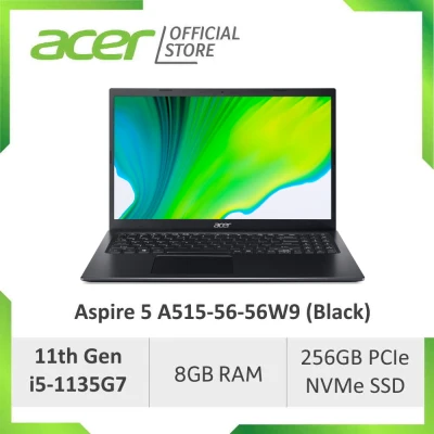 [NEW MODEL] Acer Aspire 5 A515-56-56W9 (Black) 15.6 Inches FHD Laptop with latest 11th Gen i5-1135G7 Processor