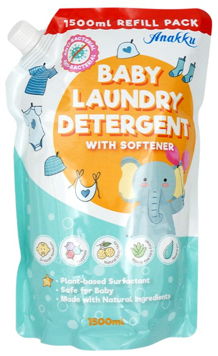 Original Anakku Didi & Friends Didi And Friends Detergent With Softener Bottle 2000ml / Refill 1500ml
