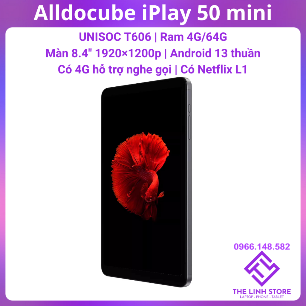 Tablet Alldocube iPlay 50 Mini screen 8.4 inch with 4G LTE - Unisoc t606