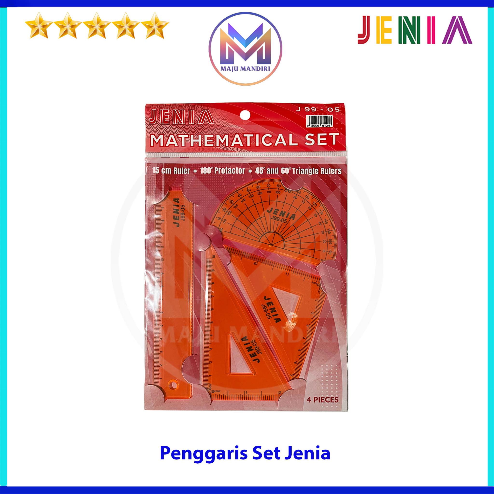 Penggaris Set Jenia J99 -05 / Busur Segitiga Mistar 1 Set