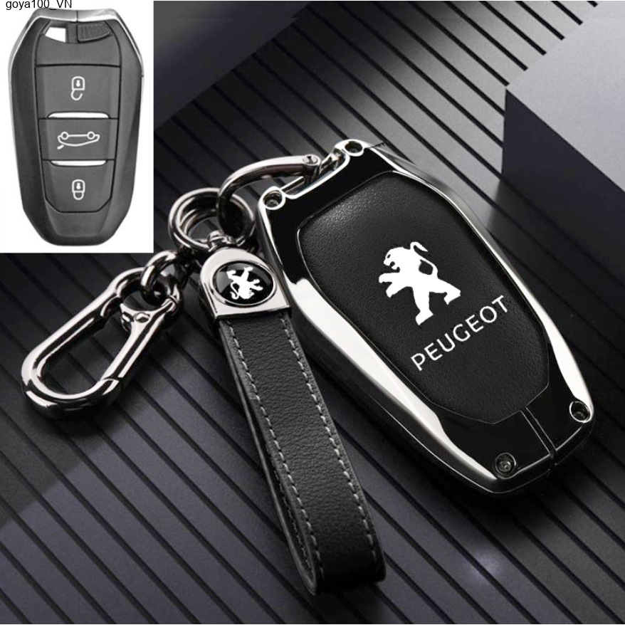 goya100 Vỏ Bọc Chìa Khóa Điều Khiển Từ Xa Cho Peugeot Bao Chìa Khoá Peugeot 3008, 5008, 2008 Ốp bảo vệ chìa khoá xe Peugeot