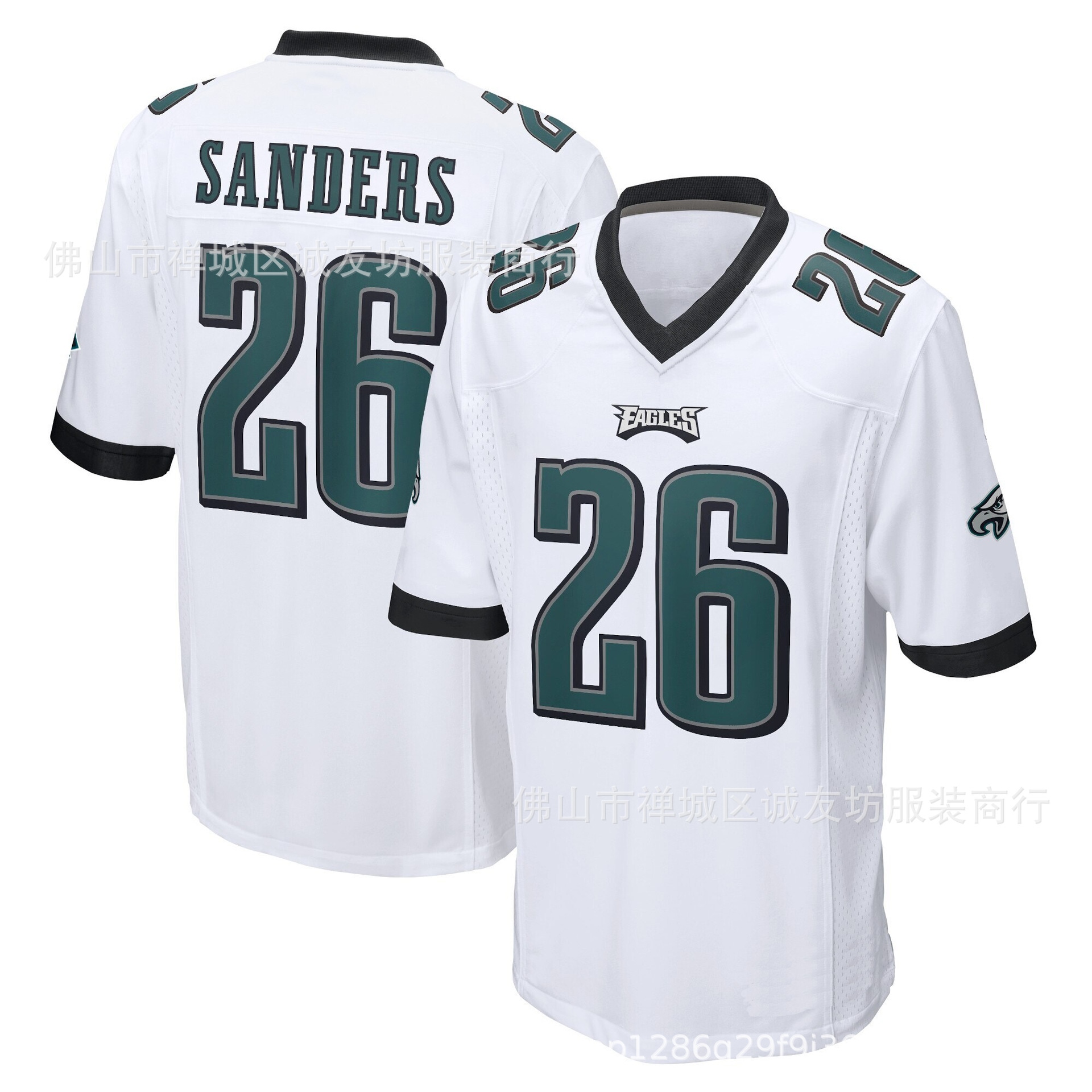 Nike, Shirts, Nike Dri Fit Mens Philadelphia Eagles 26 Miles Sanders  Jersey Style Shirt Medium