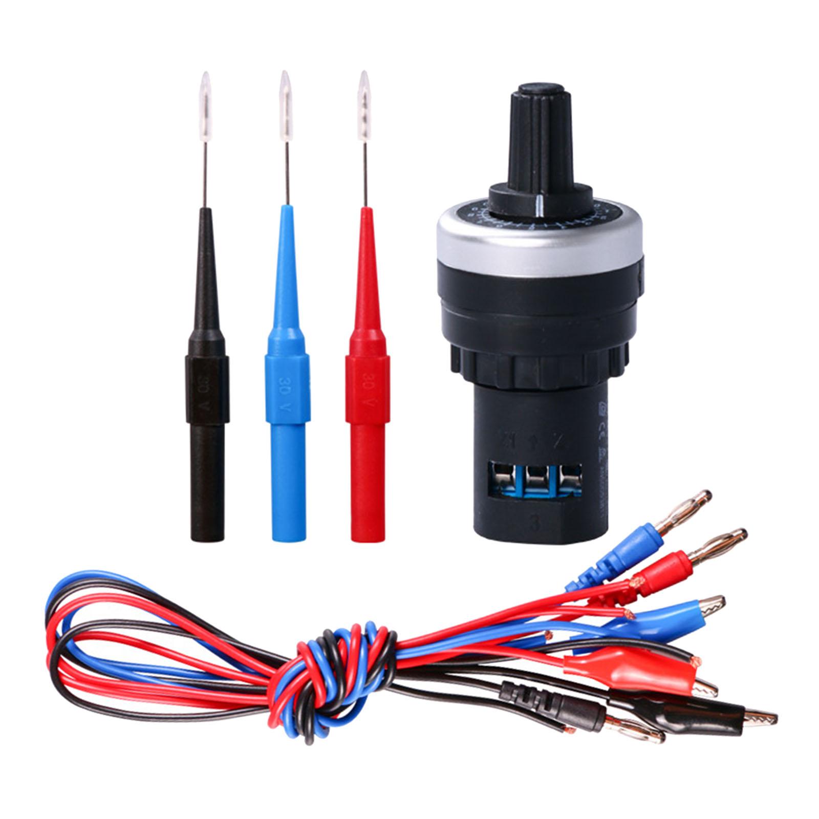 Vehicle Car Signal Resistance Simulator Adjustable Circuit Repair Tool Signal Analog Generator Circuit Tester Sensor