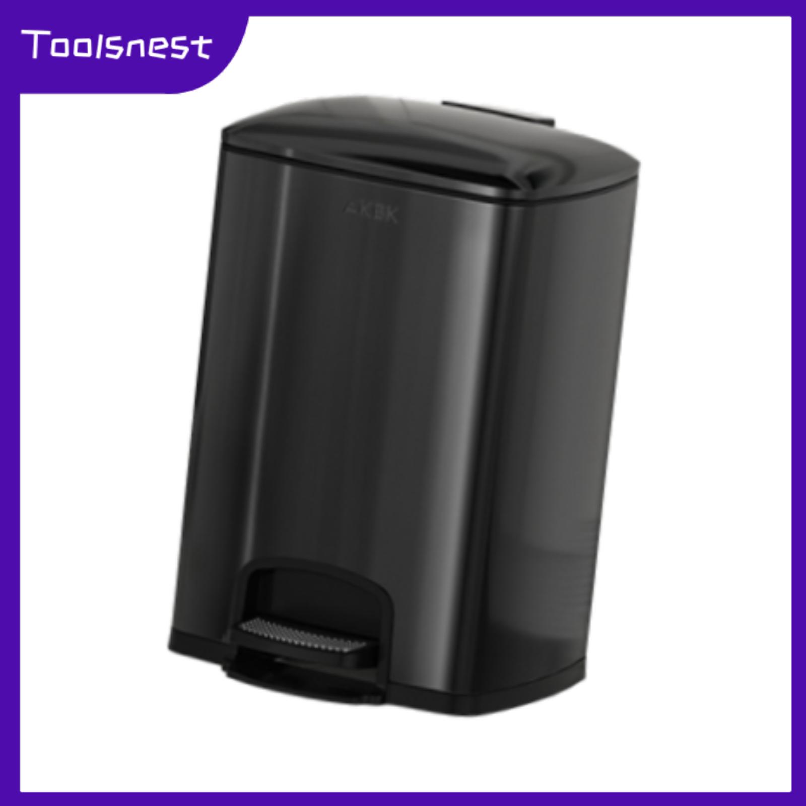 Toolsnest Pedal Trash Can Anti Fingerprint with Removable Inner Bucket Step Trash Bin for Bathroom Bedroom Household Office Commercial ราคา  2,092 บาท*ส่งฟรี