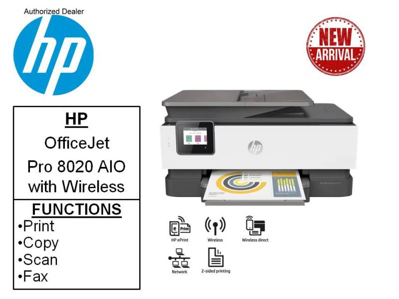 [Free 16GB Flash Drive] HP OfficeJet Pro 8020 All-in-One Printer 1KR67D ***Free $20 eCapitaVouchers *** Singapore