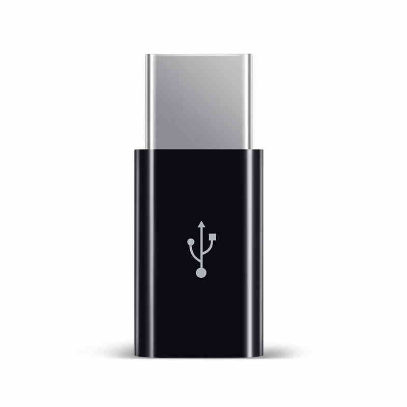 KNQ12 2pcs trắng Micro USB 2.0 Cầm tay Mini USB Nữ đến Kiểu C Nam Truyền dữ liệu Bộ chuyển đổi Bộ chuyển đổi