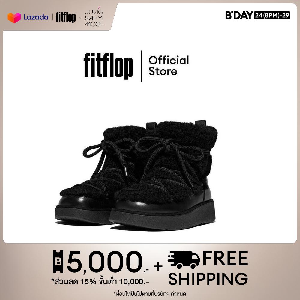 FITFLOP รองเท้าบูท ผู้หญิง GEN-FF X ROKSANDA CURLY-SHEARLING LACE ANKLE BOOTS รุ่น IQ1 ราคา 9,793 บาท*ส่งฟรี
