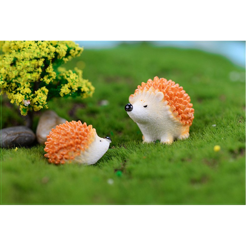 Mô hình con Nhím trang trí tiểu cảnh terrarium quà tặng trang trí