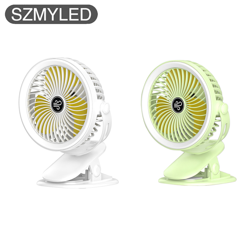 Rechargeable Fan, 720°Head Rotation Beach Fan, 3 Speed Rechargeable Battery Powered Fan With 1200MA Battery Powered Portable Fans, For Outdoor Tent Picnic Home Office