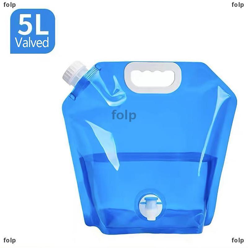 [COD] folp 5 10L ngoài trời xách tay gấp túi nước với vòi nước đi xe đạp đi du lịch và cắm trại nhựa dày công suất lớn túi nước - 6